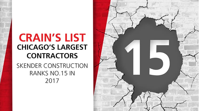 Skender Ranks Among Top Chicago and U.S. Contractors