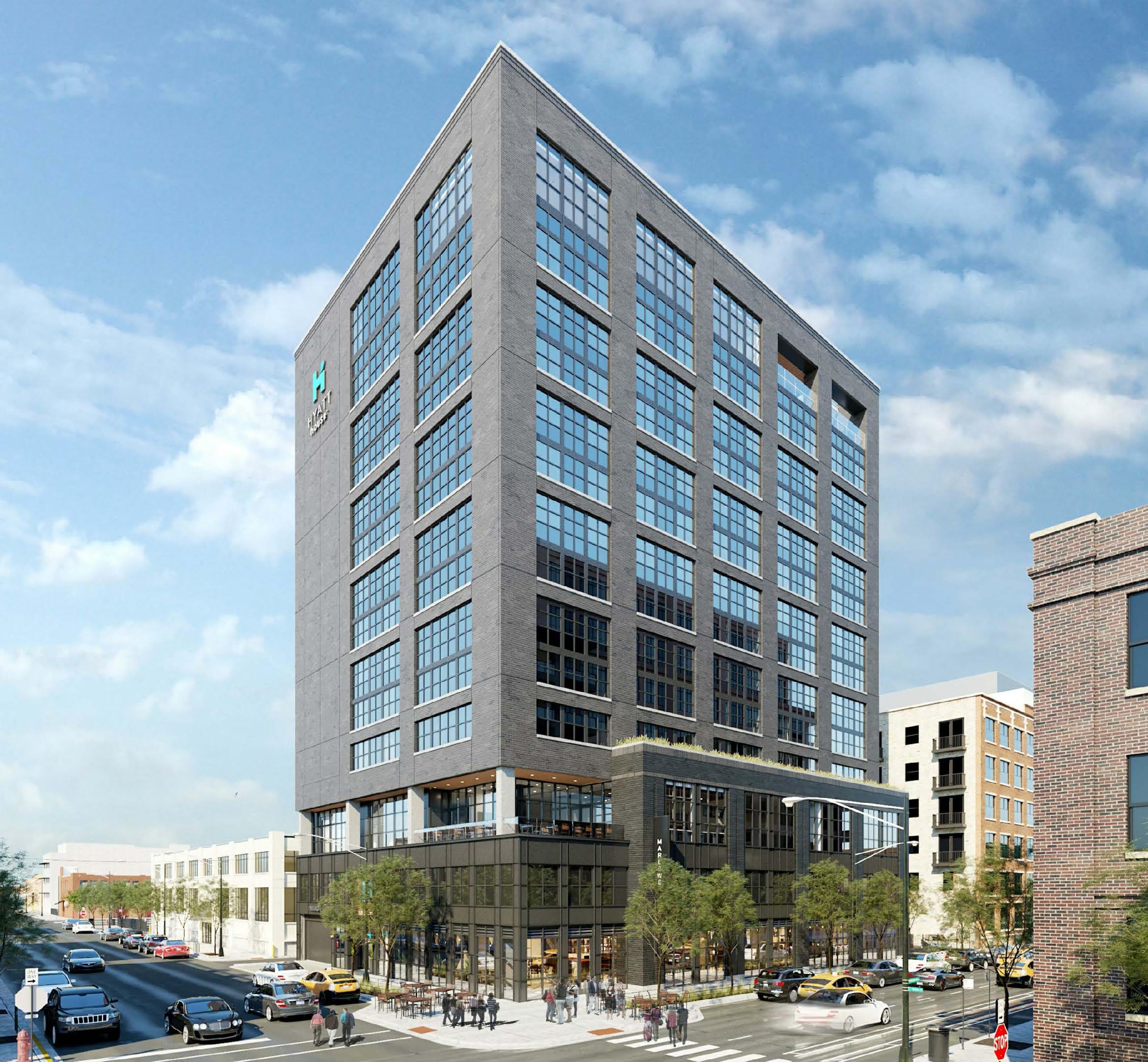 Skender Breaks Ground on 14-Story Hyatt House Hotel in Chicago’s Fulton Market