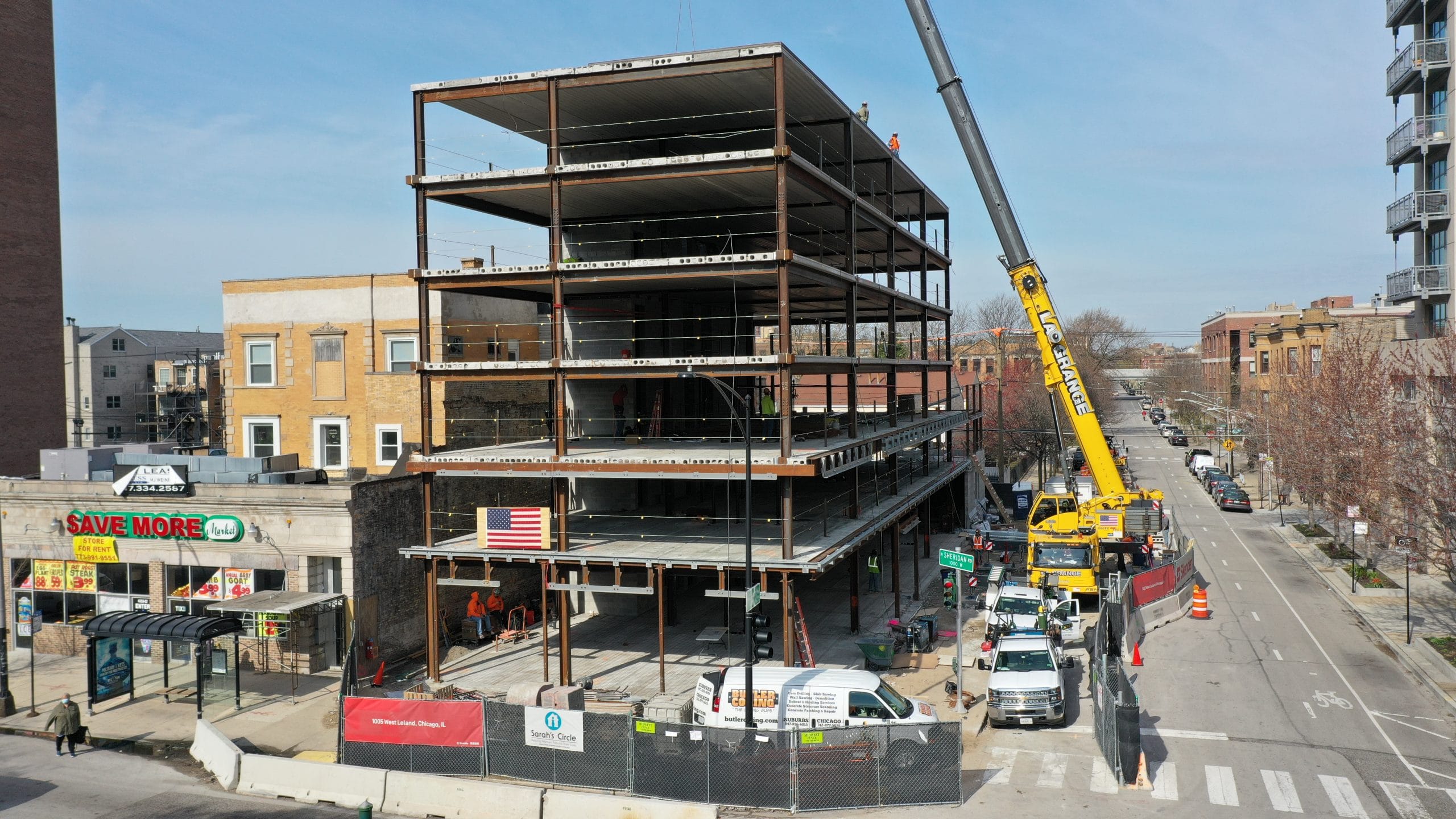 Skender Tops Out on Six-story Women’s Shelter on Chicago’s North Side