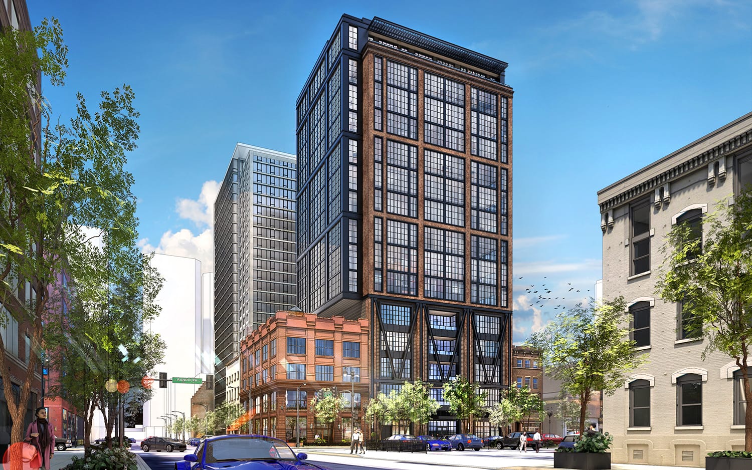 Skender Starts Construction on 609 W. Randolph, a 15-story Office Building in Chicago’s West Loop Gate