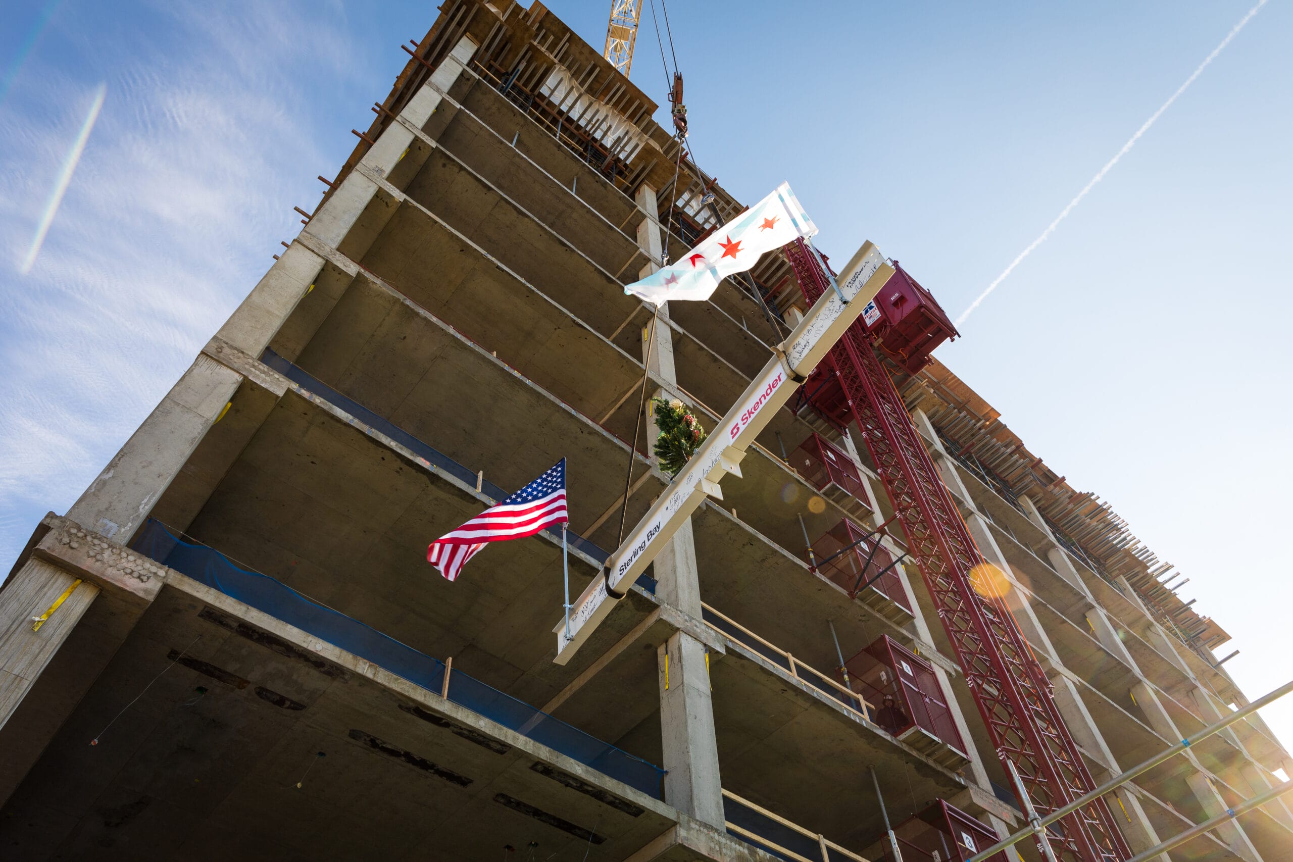 Construction Tops Out at 345 N. Morgan in Chicago’s Fulton Market